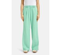 Schlupfhose SMITH & SOUL, Damen, Gr. S, Normalgrößen, grün (mint), Web, Material: 74% Polyester, 21% Viskose, 5% Elasthan, unifarben, relaxed fit lang, Hosen Schlupfhose, mit Bundfalten (89164139-S) m