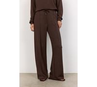 Schlupfhose SOYACONCEPT "SC-BANU 265", Damen, Gr. S (36), N-Gr, braun (hot fudge), Jersey, Obermaterial: 48% Modal, 48% Polyester, 4% Elasthan, unifarben, Hosen Schlupfhose, Viskosemischung (84037545-
