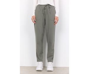 Schlupfhose SOYACONCEPT "SC-CISSIE 10-C", Damen, Gr. S (36), N-Gr, grün (7390 misty), Web, Obermaterial: 100% Baumwolle, unifarben, knöchelfrei, Hosen Schlupfhose, leichte Sommerhose aus Baumwolle in