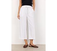 Schlupfhose SOYACONCEPT "SC-INA 12-C", Damen, Gr. S (36), N-Gr, weiß, Web, Obermaterial: 55% Leinen, 45% Viskose, unifarben, knöchelfrei, Hosen Schlupfhose, Viskosemischung mit Leinen (63855807-S) wei