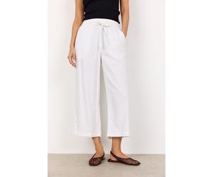 Schlupfhose SOYACONCEPT "SC-INA 12-C", Damen, Gr. XL (42), N-Gr, weiß, Web, Obermaterial: 55% Leinen, 45% Viskose, unifarben, knöchelfrei, Hosen Schlupfhose, Viskosemischung mit Leinen (63855807-XL) w