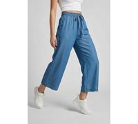 Schlupfhose SOYACONCEPT "SC-LIV 25-C", Damen, Gr. L (40), N-Gr, blau (medium blau), Web, Obermaterial: 100% Lyocell, unifarben, knöchelfrei, Hosen Schlupfhose, Sommerhose, Topseller (26567941-L)