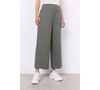 Schlupfhose SOYACONCEPT "SC-SIHAM 36", Damen, Gr. S, N-Gr, misty, Milano Rib, Obermaterial: 95% Polyester, 5% Elasthan, unifarben, regular fit 7/8-Länge, Hosen Schlupfhose, Sommerhose, bequeme Culotte