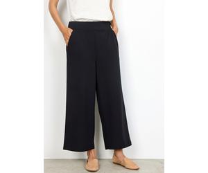 Schlupfhose SOYACONCEPT "SC-SIHAM 36", Damen, Gr. XXL, N-Gr, schwarz, Milano Rib, Obermaterial: 95% Polyester, 5% Elasthan, unifarben, regular fit 7/8-Länge, Hosen Schlupfhose, Sommerhose, bequeme Cul