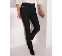 Schlupfhose STEHMANN, Damen, Gr. 21, Kurzgrößen, schwarz, 78% Viskose, 19% Polyamid, 3% Elasthan, unifarben, Hosen Schlupfhose (14864968-21) schwarz