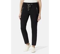 Schlupfhose STOOKER WOMEN "Berlin Easy Fit", Damen, Gr. 44, Länge 29, schwarz, Stoff, 92% Polyester, 8% Elasthan, gerade, unten schmal lang, Hosen Schlupfhose, Tapered Fit Casual Technostretch Mit Gum