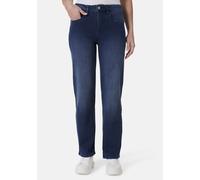 Schlupfhose STOOKER WOMEN "Mary Jersey Wide leg fit", Damen, Gr. 38, Länge 30, blau (dunkelblau), Jersey, 99% Baumwolle, 1% Elasthan, weit lang, Hosen Schlupfhose, Wide Leg Fit Casual Clean Wash Jerse