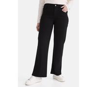 Schlupfhose STOOKER WOMEN "Mary Jersey Wide leg fit", Damen, Gr. 42, Länge 30, schwarz, Jersey, 99% Baumwolle, 1% Elasthan, weit lang, Hosen Schlupfhose, Wide Leg Fit Casual Clean Wash Jersey für Dame