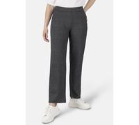 Schlupfhose STOOKER WOMEN "Mary Jersey Wide leg fit Schlupfhose", Damen, Gr. 44, Länge 30, grau (graphic minimal), Jersey, 67% Viskose, 27% Polyamid, 6% Elasthan, weit lang, Hosen Schlupfhose, Wide Le