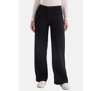 Schlupfhose STOOKER WOMEN "MODENA Hose Jersey extra Wide Leg", Damen, Gr. 42, Länge 30, schwarz, 58% Polyester, 40% Viskose, 2% Elasthan, weit lang, Hosen Schlupfhose, Hose Jersey extra Wide Leg für D