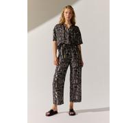 Schlupfhose THE FASHION PEOPLE, Damen, Gr. 42, Normalgrößen, schwarz, Obermaterial: 100% Viskose., gemustert, Hosen Schlupfhose (87556169-42) schwarz