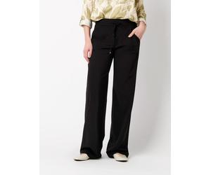 Schlupfhose TONI "Jenny Wide Leg", Damen, Gr. 40, N-Gr, schwarz, Web, Obermaterial: 48% Polyamid, 42% Viskose, 10% Elasthan, unifarben, bequem lang, Hosen Schlupfhose, mit Tunnelzug, weites Bein, auch