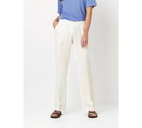 Schlupfhose TONI "Pia Wide", Damen, Gr. 38, N-Gr, weiß (sanftes weiß), Web, Obermaterial: 50% Baumwolle, 25% Leinen, 25% Lyocell, lang, Hosen Schlupfhose, Sommerhose in sommerlicher Qualität mit Leine