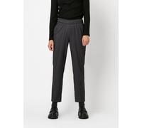 Schlupfhose TONI "Sue Ankle", Damen, Gr. 46, N-Gr, grau (anthra), Web, Obermaterial: 62% Polyester, 35% Viskose, 3% Elasthan, unifarben, regular fit knöchellang, Hosen Schlupfhose, Sommerhose mit Bund