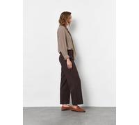 Schlupfhose TONI "Sue Wide Chic 7/8", Damen, Gr. 46, N-Gr, braun (espresso), Web, Obermaterial: 64% Polyester, 32% Viskose, 4% Elasthan, 7/8-Länge, Hosen Schlupfhose, aus bi-elastischem Leichtflanell,