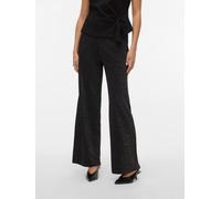 VERO MODA Damen Vmberlin Mw Wide Glitter Pant Noos, Black, S / 30L