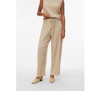 Schlupfhose VERO MODA "VMLUNA MW BALLON PANT JRS NOOS", Damen, Gr. M, N-Gr, pumice stone, Jersey, Obermaterial: 76% Polyester, 20% Viskose, 4% Elasthan, unifarben, lang, Hosen Schlupfhose, Materialmix