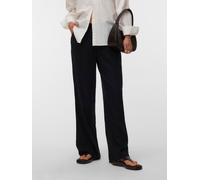 Schlupfhose VERO MODA "VMROSIE MW WIDE PANT NOOS", Damen, Gr. XS (34), Länge 32, schwarz, Web, Obermaterial: 85% Viskose, 15% Leinen, unifarben, oversize lang, Hosen Schlupfhose, Viskosemischung, over