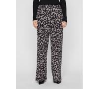 Vila Hose VILEOA Leopard Print, Eisgrau (Glacier Gray), L