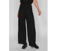 Schlupfhose VILA "VIPLISA HW LOOSE PANTS - NOOS", Damen, Gr. XL (42), N-Gr, schwarz beauty, Web, Obermaterial: 65% Polyester, 35% Viskose, unifarben, loose fit knöchellang, Hosen Schlupfhose, Sommerho