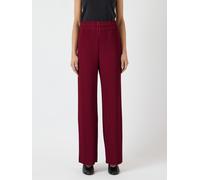 Schlupfhose Y.A.S "YASALISA HW PANT S. NOOS", Damen, Gr. 40, N-Gr, rot (tibetan rot), Web, Obermaterial: 95% Polyester, 5% Elasthan, unifarben, regular fit knöchellang, Hosen Schlupfhose, Sommerhose,