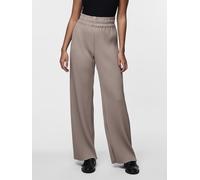 Schlupfhose Y.A.S "YASALISA HW PANT S. NOOS", Damen, Gr. 44, N-Gr, braun (fungi), Web, Obermaterial: 95% Polyester, 5% Elasthan, unifarben, regular fit knöchellang, Hosen Schlupfhose, Sommerhose, mit