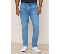 Schlupfjeans ARIZONA, Herren, Gr. 4XL, N-Gr, blau (bleached), Denim/Jeans, Obermaterial: 81% Baumwolle, 17% Polyester, 2% Elasthan, Basic, comfort fit lang, Jeans Schlupfjeans, Schlupfbund (17900602-4