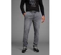Schlupfjeans ARIZONA, Herren, Gr. S, N-Gr, grau (dunkelgrau us), Denim/Jeans, Obermaterial: 81% Baumwolle, 17% Polyester, 2% Elasthan, Basic, comfort fit lang, Jeans Schlupfjeans, Schlupfbund (8470682