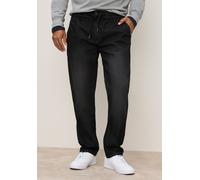 Schlupfjeans ARIZONA, Herren, Gr. XXL, N-Gr, schwarz washed, Denim/Jeans, Obermaterial: 81% Baumwolle, 17% Polyester, 2% Elasthan, Basic, comfort fit lang, Jeans Schlupfjeans, Schlupfbund (56811012-XX