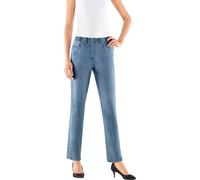 Schlupfjeans CASUAL LOOKS, Damen, Gr. 25, Kurzgrößen, blau (blau, bleached), 98% Baumwolle, 2% Elasthan, unifarben, lang, Jeans Schlupfjeans (753922-25) blau, bleached