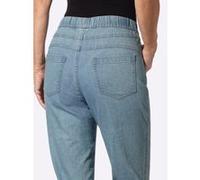 Schlupfjeans CASUAL LOOKS, Damen, Gr. 46, Normalgrößen, blau (blau, bleached), 81% Baumwolle, 17% Polyester, 2% Elasthan, unifarben, lang, Jeans Schlupfjeans (56587743-46) blau, bleached