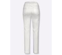 Schlupfjeans CASUAL LOOKS, Damen, Gr. 25, Kurzgrößen, weiß, 97% Baumwolle, 3% Elasthan, unifarben, lang, Jeans Schlupfjeans (34723042-25) weiß