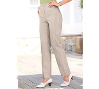 Schlupfjeans CASUAL LOOKS, Damen, Gr. 255, Extrakurzgrößen, grau (stein), 96% Baumwolle, 4% Elasthan, unifarben, lang, Jeans Schlupfjeans (457725-255) stein