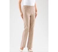 Schlupfjeans CASUAL LOOKS, Damen, Gr. 265, Extrakurzgrößen, beige (sand), 96% Baumwolle, 4% Elasthan, unifarben, lang, Jeans Schlupfjeans (625516-265) sand