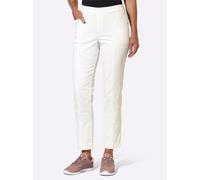 Schlupfjeans CASUAL LOOKS, Damen, Gr. 40, Normalgrößen, weiß, 97% Baumwolle, 3% Elasthan, unifarben, lang, Jeans Schlupfjeans (51916636-40) weiß