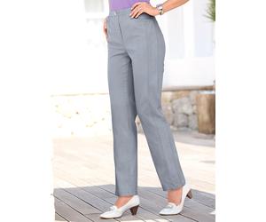 Schlupfjeans CASUAL LOOKS, Damen, Gr. 42, Normalgrößen, grau, 96% Baumwolle, 4% Elasthan, unifarben, lang, Jeans Schlupfjeans (858338-42) grau