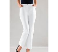 Schlupfjeans CASUAL LOOKS, Damen, Gr. 52, Normalgrößen, weiß, 96% Baumwolle, 4% Elasthan, unifarben, lang, Jeans Schlupfjeans (245460-52) weiß