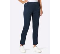 Schlupfjeans CASUAL LOOKS, Damen, Gr. 54, Normalgrößen, blau (dunkelblau), 97% Baumwolle, 3% Elasthan, unifarben, lang, Jeans Schlupfjeans (93321926-54) dunkelblau