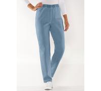 Schlupfjeans CLASSIC BASICS, Damen, Gr. 21, Kurzgrößen, blau (blau, bleached), 81% Baumwolle, 17% Polyester, 2% Elasthan, unifarben, lang, Jeans Schlupfjeans (30358532-21) blau, bleached