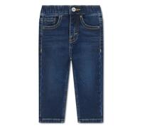 Schlupfjeans LEVI'S KIDS "LVB SLIM DOBBY PULL ON", Jungen, Gr. 12M (80), N-Gr, hydra, Denim/Jeans, Obermaterial: 61% Baumwolle, 38% Polyester, 1% Elasthan, lang, Jeans Schlupfjeans, mit Stretch, elast
