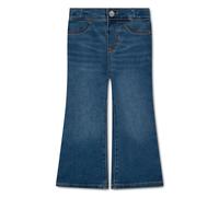 Schlupfjeans LEVI'S KIDS "LVG PULL ON FLARE", Mädchen, Gr. 24M (92), N-Gr, blau (double talk), Denim/Jeans, Obermaterial: 68% Baumwolle, 30% Polyester, 2% Elasthan, lang, Jeans Schlupfjeans, mit ausge