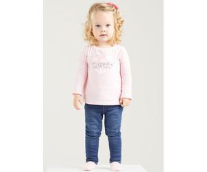 Schlupfjeans LEVI'S KIDS "PULL ON SKINNY JEANS", Mädchen, Gr. 9/74, N-Gr, blau (dunkelblau uesd), Denim/Jeans, Obermaterial: 61% Baumwolle, 38% Viskose, 1% Elasthan, Basic, skinny fit, Jeans Schlupfje