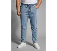 Schlupfjeans MAN'S WORLD PLUS "Große Größen", Herren, Gr. 5XL, N-Gr, blau (light blau washed), Denim/Jeans, Obermaterial: 98% Baumwolle, 2% Elasthan, unifarben, regular fit lang, Jeans Schlupfjeans, g