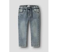Schlupfjeans NAME IT "NMMRYAN SLIM SWE JEANS 2472-TH NOOS", Jungen, Gr. 80, N-Gr, vintage medium blau denim, Denim/Jeans, Obermaterial: 70% Baumwolle, 27% Polyester, 3% Elasthan, leichte Abriebeffekte
