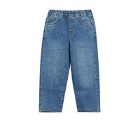 Schlupfjeans S.OLIVER JUNIOR, Jungen, Gr. 140, N-Gr, blau, Denim/Jeans, Obermaterial: 80% Baumwolle, 18% Polyester, 2% Elasthan, normal, Jeans Schlupfjeans, mit elastischem Gummibund - super bequem (5