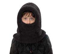 Schlupfmütze Kinder Warme Wintermütze Mädchen Jungen,Niedlich Schalmütze mit Zwei Ohren,Weiche Kuschelige Plüsch Sturmhaube,3 in 1 Fleece Gesichtsmaske Schal Mütze Kinder