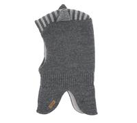 Schlupfmütze MAXIMO, Jungen, Gr. 47, grau (mittelgraumeliert), Strick, Materialmix, gemustert, Mützen, Wollanteil, gestrickt, gefüttert, mit Öhrchen (70477434-47) mittelgraumeliert