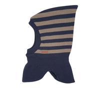 Schlupfmütze MAXIMO, Jungen, Gr. 49, blau (marine), Feinstrick, Wolle, gestreift, Mützen, in Zipfelform aus Wolle (43367568-49) marine