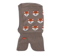 Schlupfmütze MAXIMO, Jungen, Gr. 51, braun (braunmeliert), Strick, Baumwolle, gemustert, mehrfarbig, Mützen, Baumwolle, gefüttert, wärmend, doppelt gestrickt, ausgenähtes Halsteil (14552752-51) braunm