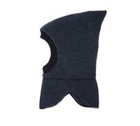 Schlupfmütze MAXIMO, Jungen, Gr. 55, blau (navymeliert), Fleece, Baumwolle, meliert, unifarben, Mützen, Wolle, gefüttert, Rippstrickbündchen, mit Zipfel (62569824-55) navymeliert